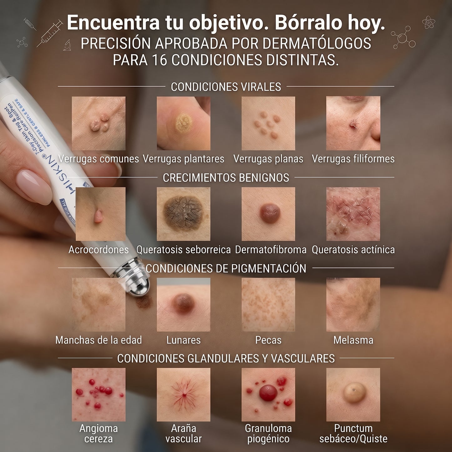 𝐇𝐈𝐒𝐊𝐈𝐍®👩‍⚕️ 𝟕-𝐃𝒂𝘆 𝐒𝗸𝐢𝐧 𝐓𝒂𝗴 & 𝐒𝐩𝙤𝐭 𝐄𝐫𝒂𝐬𝙚𝐫 Sans douleur & Scar-Free Advanced Imperfection Removal Rollerball Pen