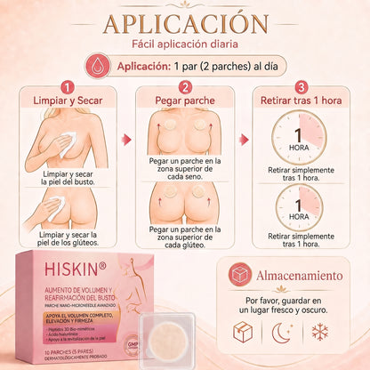 👩‍⚕️ Firmeza & Galbo del Pecho HISKIN® — Parche Nano-Microneedle Avanzado de Acción Dirigida