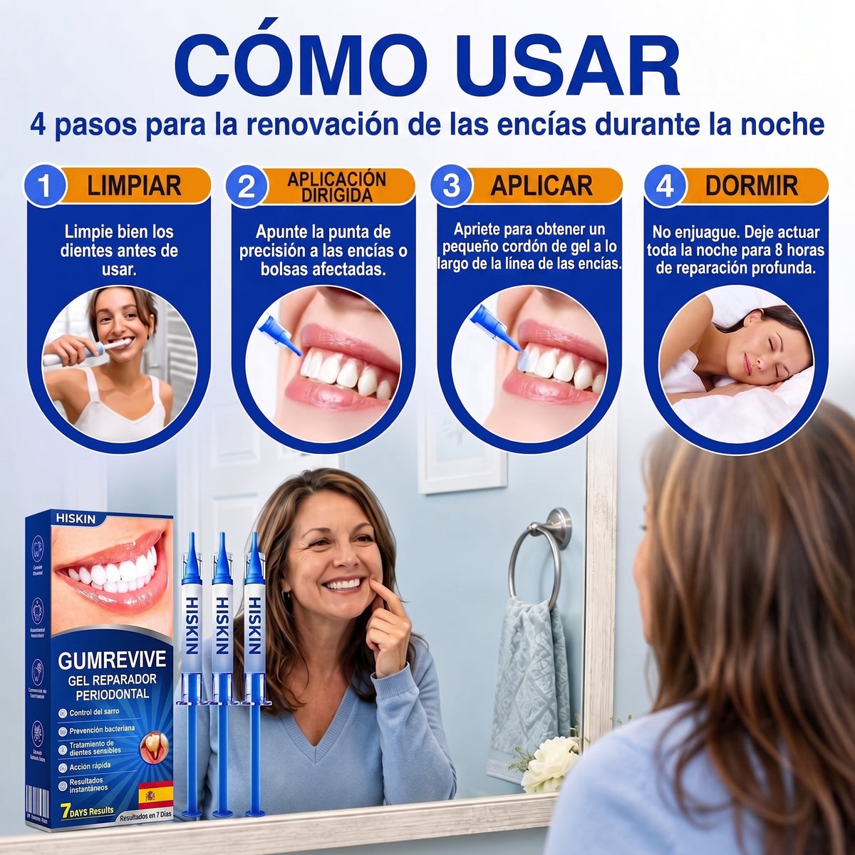 𝐇𝐈𝐒𝐊𝐈𝐍®👩‍⚕️🇪🇸🏅🦷🛡️ HISKIN® GumRevive Gel Reparador Periodontal
